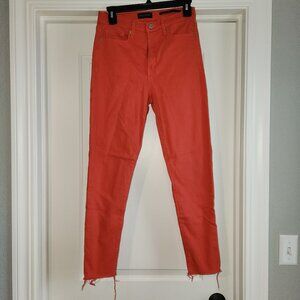Banana Republic Skinny, Orange/Red Jeans